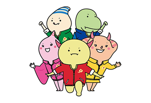 ���䌧�̃}�X�R�b�g�L�����N�^�[�u�͂҂�イ�v�ƁuDino�͂҂˂��v